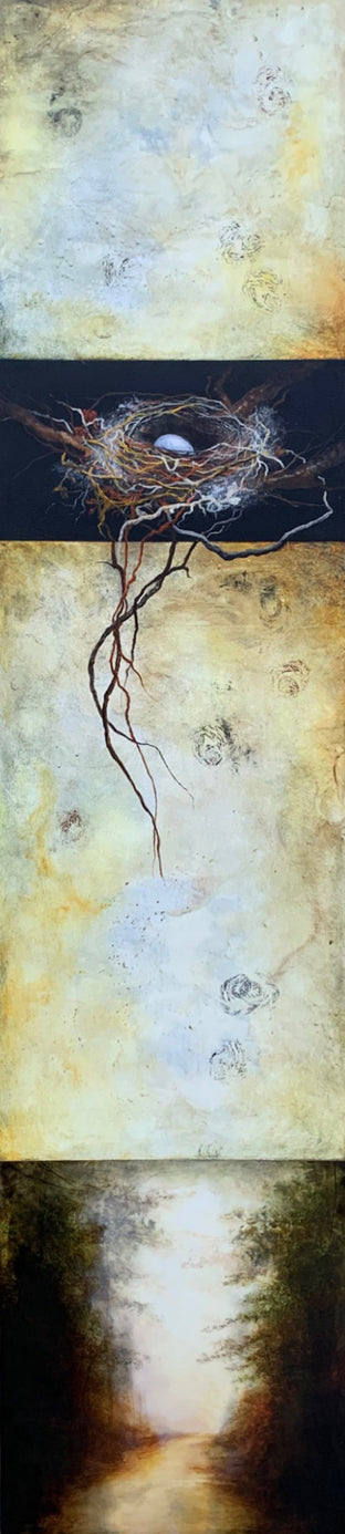 Original art for sale at UGallery.com | Nest from Forest by Candice Eisenfeld | $3,400 | acrylic painting | 52' h x 12' w | photo 1