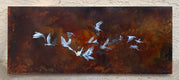 Original art for sale at UGallery.com | This Is Not a Flock of Birds by Candice Eisenfeld | $4,400 | acrylic painting | 24' h x 52' w | thumbnail 3