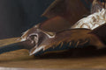 Original art for sale at UGallery.com | Horseshoe Crab by Daniel Caro | $750 | oil painting | 10.8' h x 15.7' w | thumbnail 4