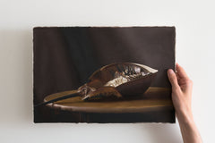 Original art for sale at UGallery.com | Horseshoe Crab by Daniel Caro | $750 | oil painting | 10.8' h x 15.7' w | thumbnail 3