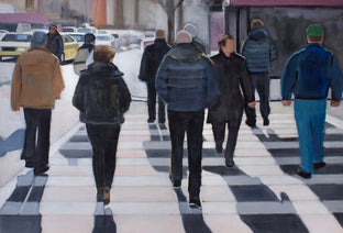 A Cold Day in the City by Carey Parks |   Closeup View of Artwork 