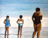 Original art for sale at UGallery.com | Day at the Beach by Carey Parks | $900 | acrylic painting | 24' h x 24' w | thumbnail 4