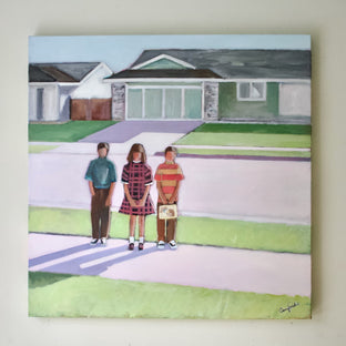 Original art for sale at UGallery.com | First Day by Carey Parks | $3,100 | acrylic painting | 36' h x 36' w | photo 3
