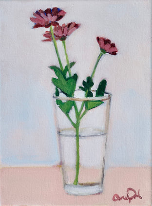 Original art for sale at UGallery.com | Flowers from the Garden by Carey Parks | $475 | acrylic painting | 12' h x 9' w | photo 1