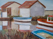 Original art for sale at UGallery.com | l’ile d’Oléron by Carey Parks | $950 | acrylic painting | 18' h x 24' w | thumbnail 1