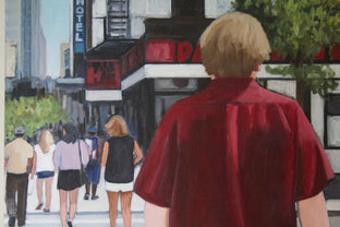 Original art for sale at UGallery.com | Off Broadway by Carey Parks | $3,100 | acrylic painting | 36' h x 36' w | photo 4