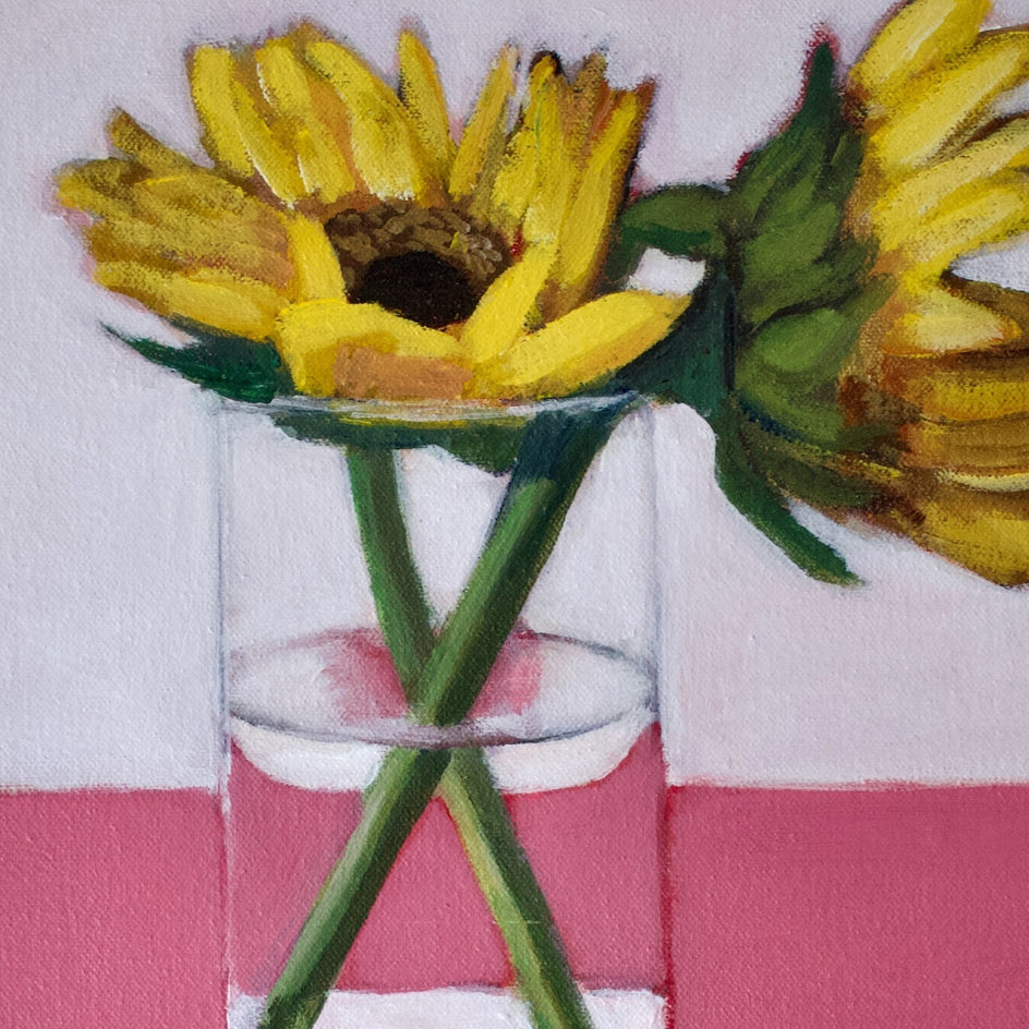 Sunflowers by Carey Parks |  Closeup View of Artwork 