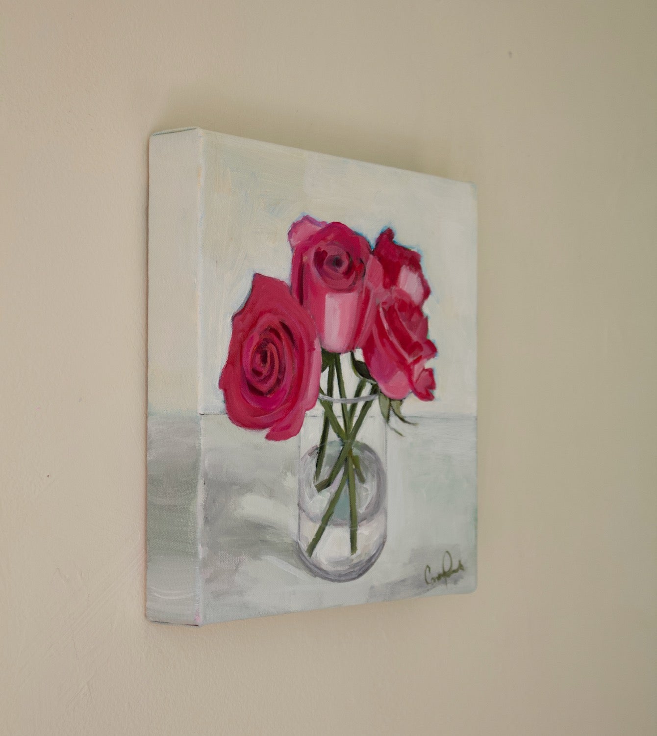Four Roses by Carey Parks - acrylic painting | UGallery
