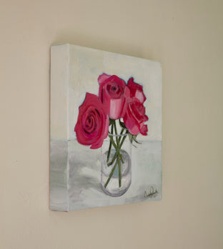 Original art for sale at UGallery.com | Four Roses by Carey Parks | $575 | acrylic painting | 10' h x 10' w | photo 3