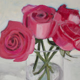 Original art for sale at UGallery.com | Four Roses by Carey Parks | $575 | acrylic painting | 10' h x 10' w | thumbnail 4