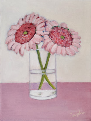 Two Pink Flowers by Carey Parks |  Artwork Main Image 