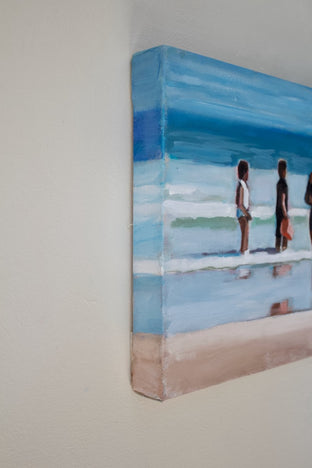 Waiting for the Waves by Carey Parks |  Side View of Artwork 