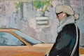 Original art for sale at UGallery.com | Walking in Midtown by Carey Parks | $3,100 | acrylic painting | 36' h x 36' w | thumbnail 4
