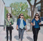 Original art for sale at UGallery.com | Walking in the East Village by Carey Parks | $800 | acrylic painting | 20' h x 16' w | thumbnail 4