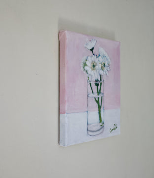 White Flowers by Carey Parks |  Context View of Artwork 