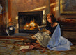 Original art for sale at UGallery.com | Early Morning Contemplation by Onelio Marrero | $1,100 | oil painting | 18' h x 24' w | thumbnail 1