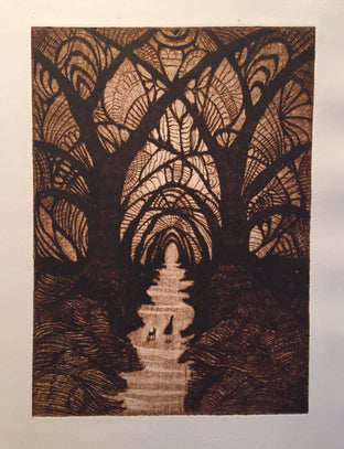 Original art for sale at UGallery.com | The Cathedral by Doug Lawler | $325 | printmaking | 10' h x 8' w | photo 4