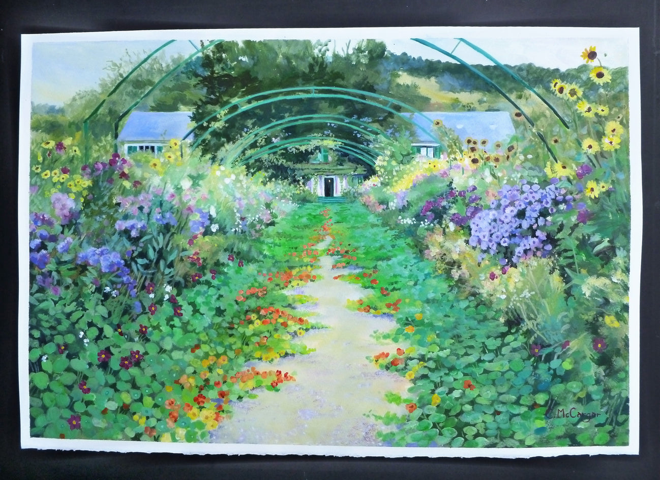 Arched Pathway in Monet