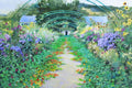 Original art for sale at UGallery.com | Arched Pathway in Monet's Garden, Giverny by Catherine McCargar | $1,325 | acrylic painting | 15' h x 22' w | thumbnail 1