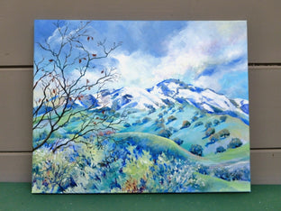 Original art for sale at UGallery.com | Snow Kissed Mt. Diablo by Catherine McCargar | $1,375 | acrylic painting | 18' h x 24' w | photo 3