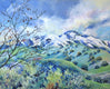 Original art for sale at UGallery.com | Snow Kissed Mt. Diablo by Catherine McCargar | $1,375 | acrylic painting | 18' h x 24' w | thumbnail 1