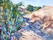 Original art for sale at UGallery.com | Beavertail Trail Again by Catherine McCargar | $1,500 | watercolor painting | 18' h x 24' w | thumbnail 1