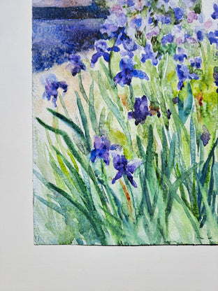 French Laundry Irises by Catherine McCargar |  Side View of Artwork 