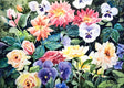 Original art for sale at UGallery.com | Garden Bouquet by Catherine McCargar | $800 | watercolor painting | 11' h x 15' w | thumbnail 1