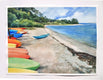 Original art for sale at UGallery.com | Kayaks by Catherine McCargar | $1,150 | watercolor painting | 18' h x 24' w | thumbnail 3