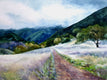 Original art for sale at UGallery.com | Mt. Diablo Meadow by Catherine McCargar | $650 | watercolor painting | 11' h x 15' w | thumbnail 1