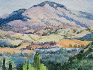 Mt. Diablo Mirage by Catherine McCargar |   Closeup View of Artwork 