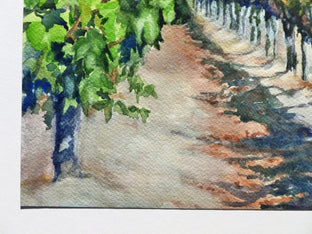 November in the Vineyard by Catherine McCargar |  Side View of Artwork 