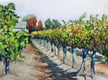 Original art for sale at UGallery.com | November in the Vineyard by Catherine McCargar | $575 | watercolor painting | 11' h x 15' w | thumbnail 1