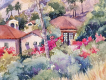 Original art for sale at UGallery.com | Palm Springs Palm by Catherine McCargar | $575 | watercolor painting | 15' h x 11' w | thumbnail 4