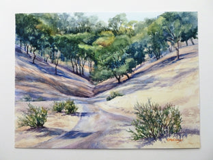 Original art for sale at UGallery.com | Path to Castle Rock, Autumn by Catherine McCargar | $575 | watercolor painting | 11' h x 15' w | photo 4