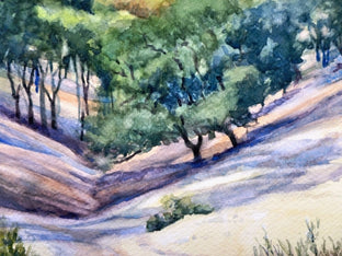 Original art for sale at UGallery.com | Path to Castle Rock, Autumn by Catherine McCargar | $575 | watercolor painting | 11' h x 15' w | photo 3