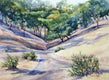 Original art for sale at UGallery.com | Path to Castle Rock, Autumn by Catherine McCargar | $575 | watercolor painting | 11' h x 15' w | thumbnail 1