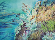 Original art for sale at UGallery.com | Point Lobos Succulents by Catherine McCargar | $1,825 | watercolor painting | 16' h x 22.5' w | thumbnail 1