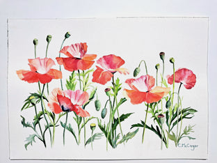 Poppies Aflutter by Catherine McCargar |  Context View of Artwork 