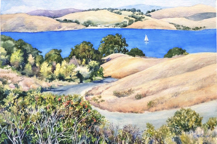 watercolor painting by Catherine McCargar titled Smooth Sailing