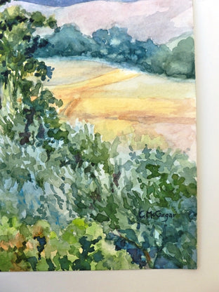 Original art for sale at UGallery.com | Sonoma Vineyards by Catherine McCargar | $575 | watercolor painting | 11' h x 15' w | photo 2