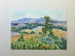 Original art for sale at UGallery.com | Sonoma Vineyards by Catherine McCargar | $575 | watercolor painting | 11' h x 15' w | thumbnail 3