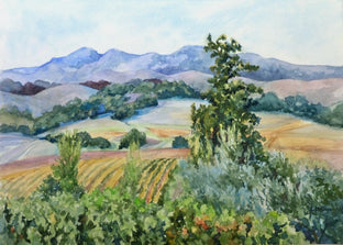 Original art for sale at UGallery.com | Sonoma Vineyards by Catherine McCargar | $575 | watercolor painting | 11' h x 15' w | photo 1