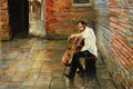 Original art for sale at UGallery.com | Cellist in the Winding Paths by Onelio Marrero | $600 | oil painting | 11' h x 14' w | thumbnail 4