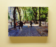 Original art for sale at UGallery.com | Central Park East by Onelio Marrero | $500 | oil painting | 9' h x 12' w | thumbnail 3