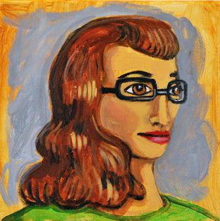 Original art for sale at UGallery.com | Charlotte by Kira Yustak | $350 | acrylic painting | 10' h x 10' w | photo 1