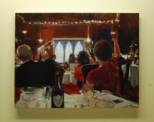 Original art for sale at UGallery.com | Wedding Toast by Onelio Marrero | $1,025 | oil painting | 18' h x 24' w | photo 3