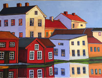 Original art for sale at UGallery.com | Conceptional Reflection by Laura (Yi Zhen) Chen | $775 | acrylic painting | 18' h x 24' w | thumbnail 1