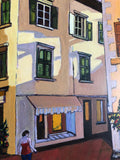 Original art for sale at UGallery.com | Evening Stroll in Italy (Passeggiata) by Laura (Yi Zhen) Chen | $750 | acrylic painting | 24' h x 18' w | thumbnail 4