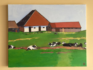 Farmhouse with Cows by Laura (Yi Zhen) Chen |  Context View of Artwork 